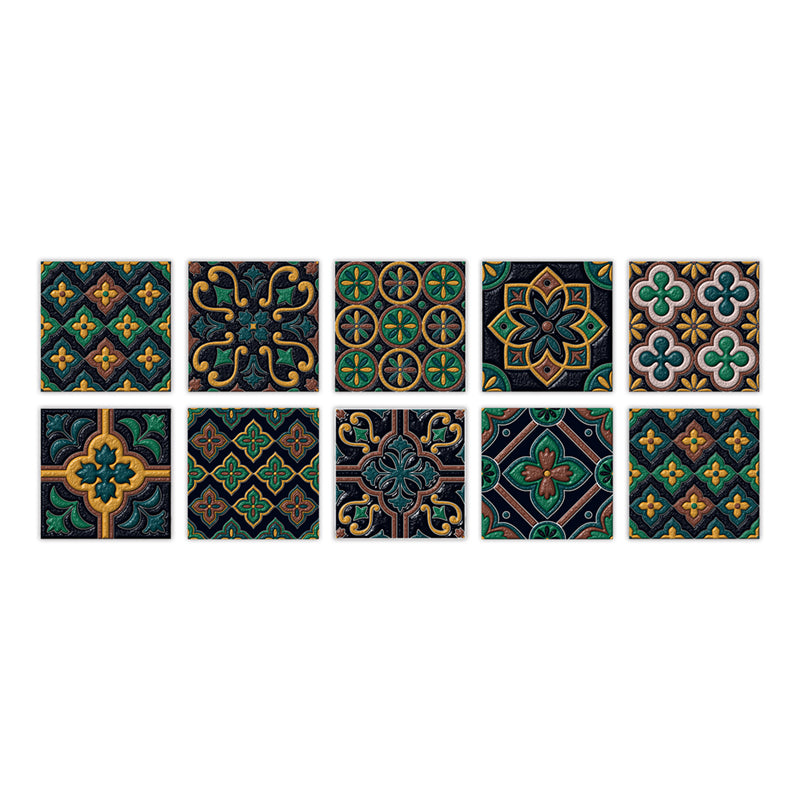 Frendorf | PVC Peel & Stick Mosaikfliese Quadrat Mosaikfliesen Tapete mit wasserdicht