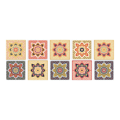 Frendorf | Quadratische Peel & Stick Mosaikfliese PVC Wasserdichte Mosaikfliesen Tapete