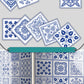 Frendorf | Quadratische Peel & Stick Mosaikfliese PVC Wasserdichte Mosaikfliesen Tapete