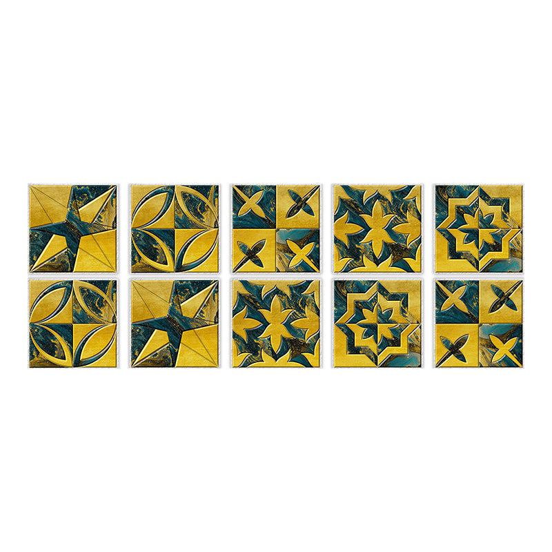 Frendorf | Quadratische Peel & Stick Mosaikfliese PVC Wasserdichte Mosaikfliesen Tapete