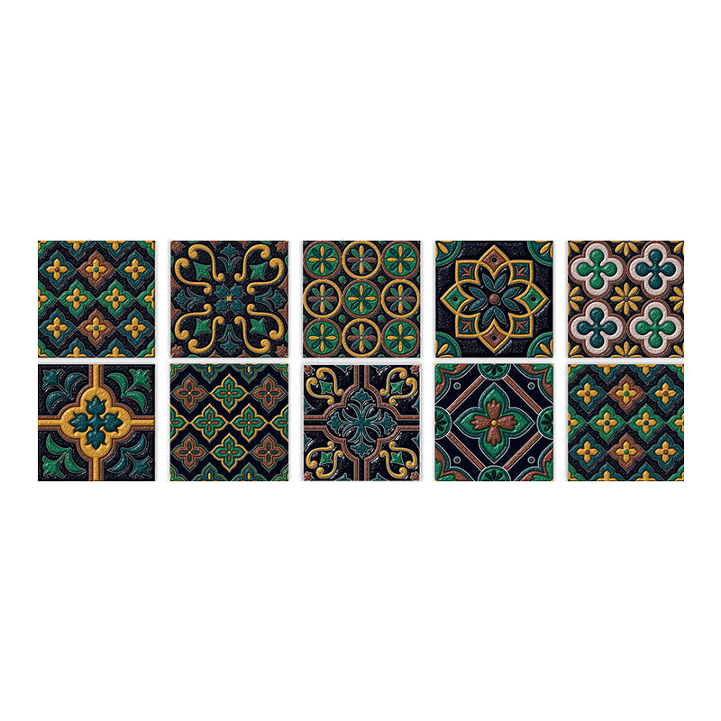 Frendorf | Quadratische Peel & Stick Mosaikfliese PVC Wasserdichte Mosaikfliesen Tapete