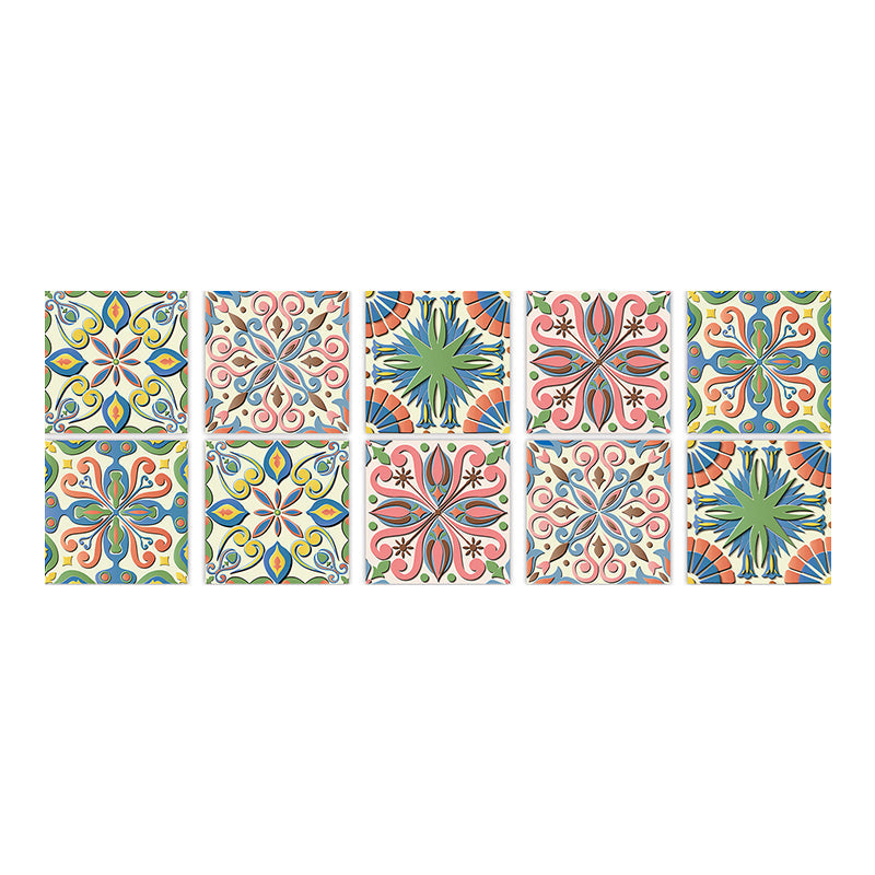 Frendorf | Quadratische Peel & Stick Mosaikfliese PVC Wasserdichte Mosaikfliesen Tapete