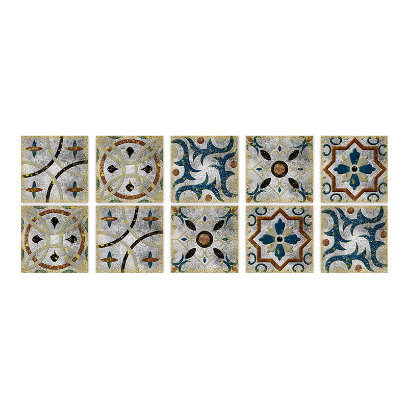 Frendorf | Quadratische Peel & Stick Mosaikfliese PVC Wasserdichte Mosaikfliesen Tapete