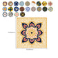 Frendorf | Quadratische Peel & Stick Mosaikfliese PVC Wasserdichte Mosaikfliesen Tapete