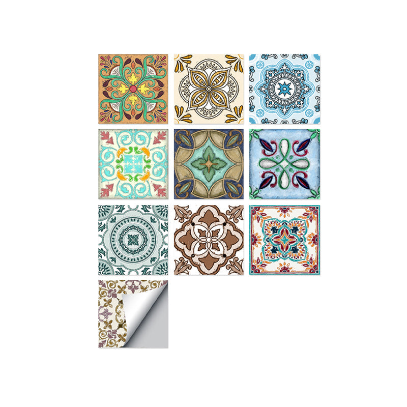 Frendorf | Quadratische Peel & Stick Mosaikfliesen PVC Mosaikfliesen Tapete mit wasserdicht