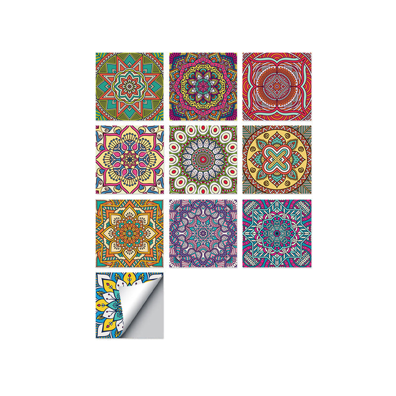 Frendorf | Quadratische Peel & Stick Mosaikfliesen PVC Mosaikfliesen Tapete mit wasserdicht