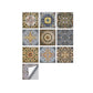 Frendorf | Quadratische Peel & Stick Mosaikfliesen PVC Mosaikfliesen Tapete mit wasserdicht