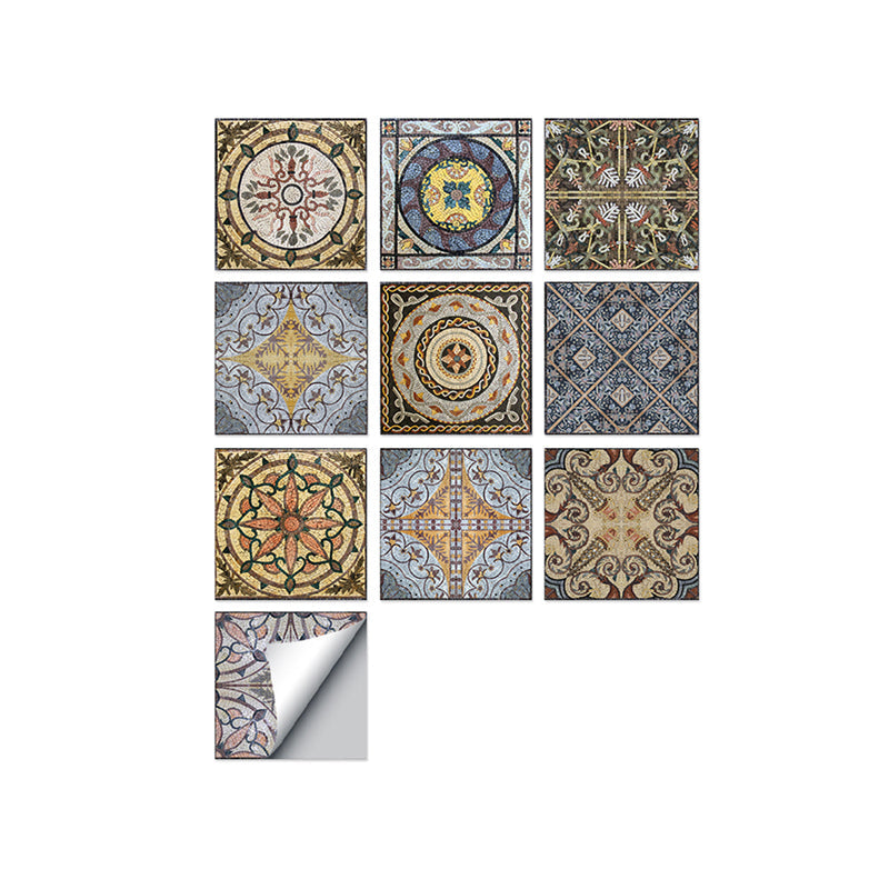 Frendorf | Quadratische Peel & Stick Mosaikfliesen PVC Mosaikfliesen Tapete mit wasserdicht