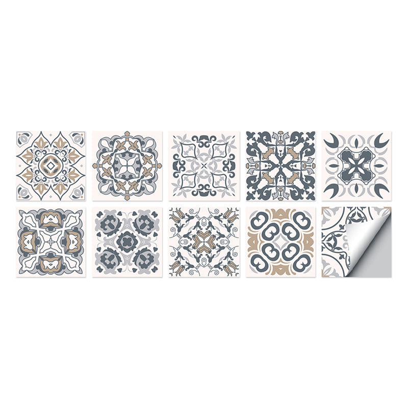 Frendorf | Quadratische Peel & Stick Mosaikfliesen PVC Mosaikfliesen Tapete mit wasserdicht