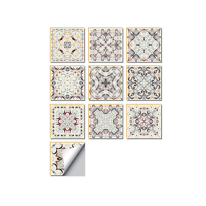 Frendorf | Quadratische Peel & Stick Mosaikfliesen PVC Mosaikfliesen Tapete mit wasserdicht