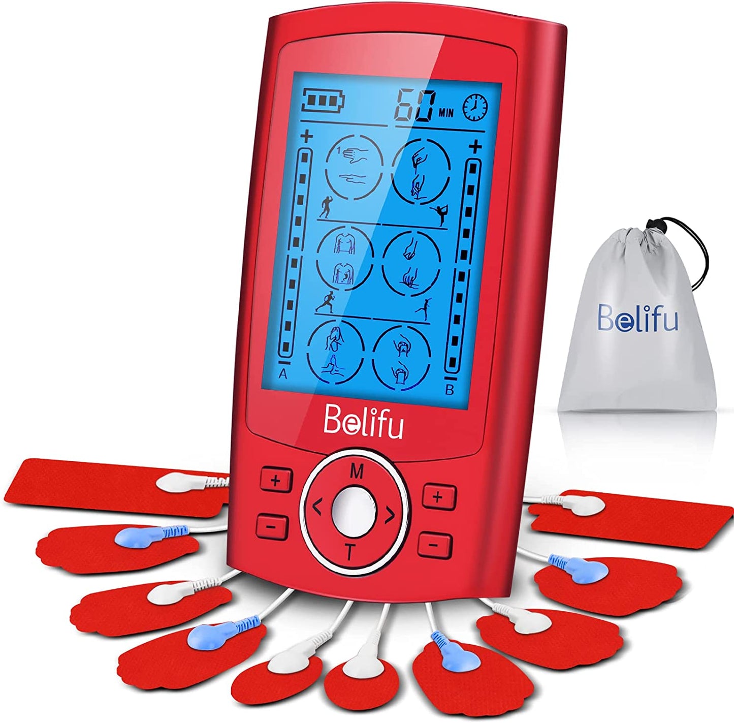 Frendorf | TENS EMS Einheit 24 Modi Muskelstimulator zur Schmerztherapie
