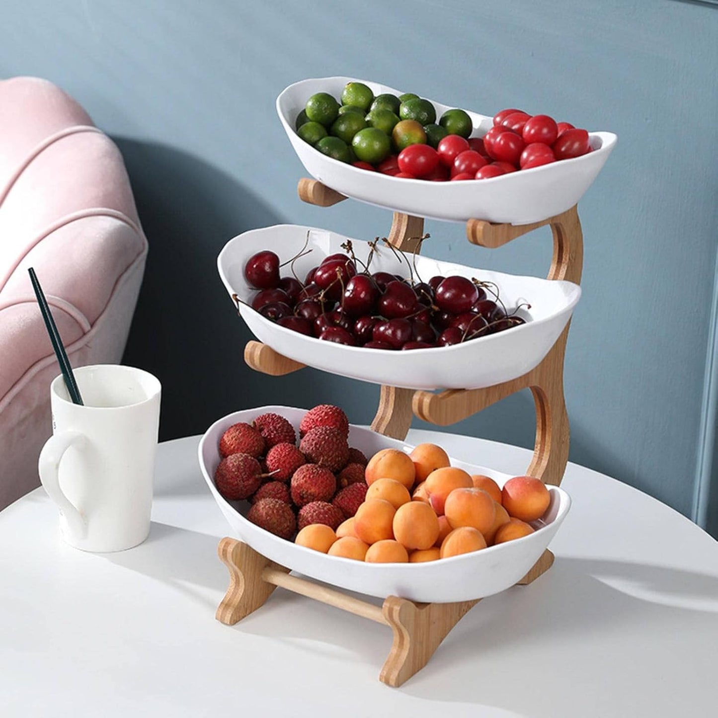 FruitTower - Elegante Metall Obststanduhalten