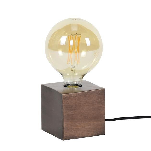 Frendorf | RustikBloc Industrielle Tischlampe | Retro Design | Perfekte Beleuchtung für Schreibtisch & Wohnzimmer | In Bronze, Schwarz & Kupfer erhältlich