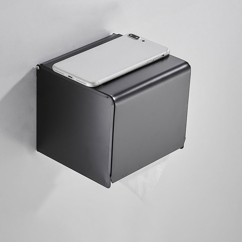 Frendorf | Modernes Badzubehör Set Schwarze Handtuchstange Papierhalter Badezimmerzubehör Kit