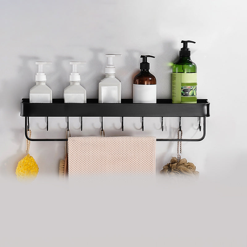 Frendorf | Modernes Badzubehör Set Schwarze Handtuchstange Papierhalter Badezimmerzubehör Kit