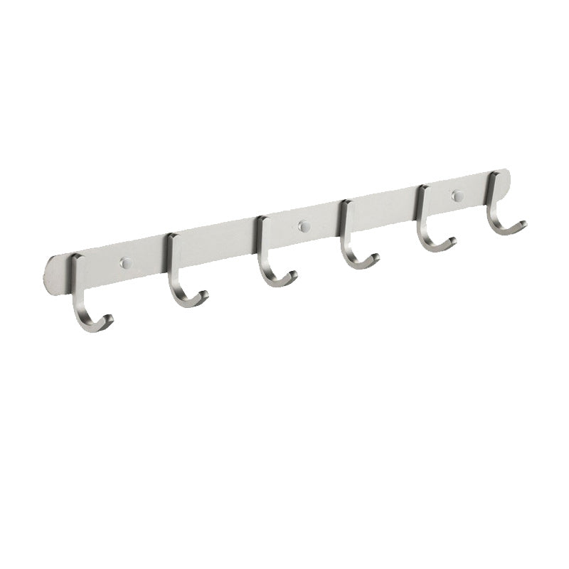 Frendorf | 7-teiliges Badezimmer-Zubehör-Set Modernes Aluminium-Badezimmer-Set in Silber