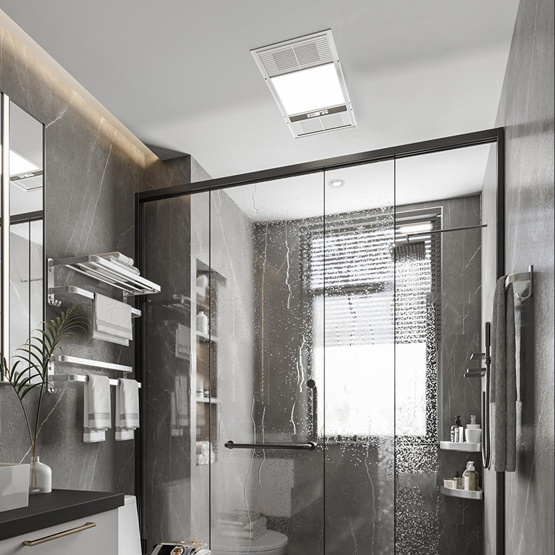 Frendorf | 7-teiliges Badezimmer-Zubehör-Set Modernes Aluminium-Badezimmer-Set in Silber