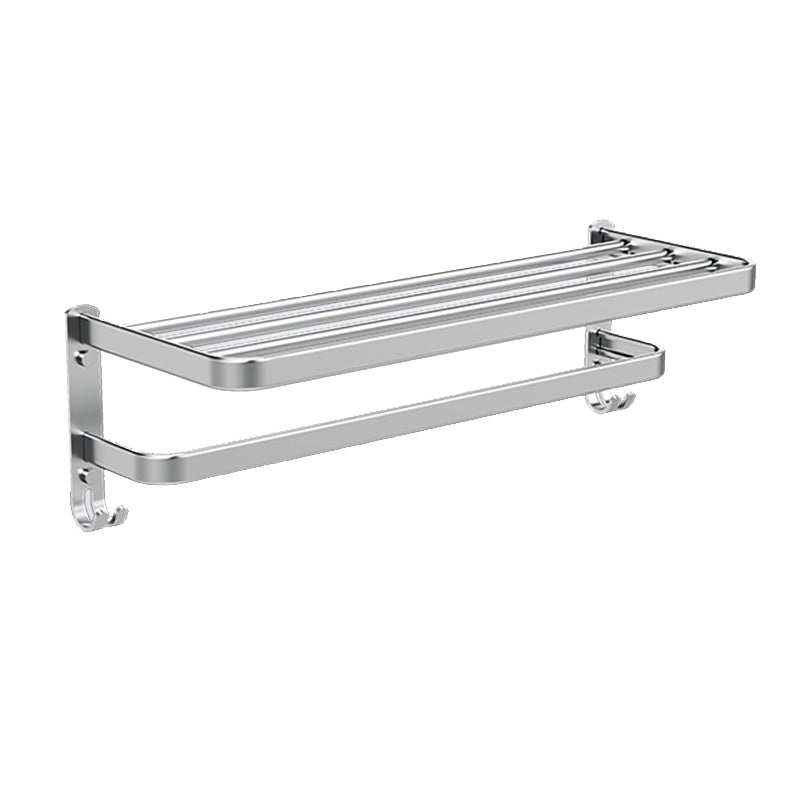 Frendorf | 7-teiliges Badezimmer-Zubehör-Set Modernes Aluminium-Badezimmer-Set in Silber