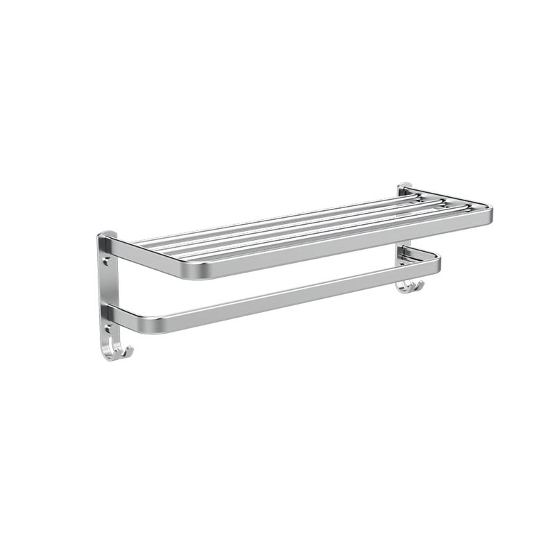 Frendorf | 7-teiliges Badezimmer-Zubehör-Set Modernes Aluminium-Badezimmer-Set in Silber