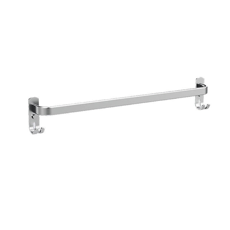 Frendorf | 7-teiliges Badezimmer-Zubehör-Set Modernes Aluminium-Badezimmer-Set in Silber