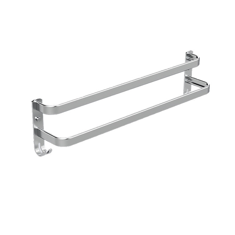 Frendorf | 7-teiliges Badezimmer-Zubehör-Set Modernes Aluminium-Badezimmer-Set in Silber