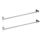 Frendorf | 3-teiliges Edelstahl-Badezimmer-Accessoire-Set Modernes Chrom-Objektständer