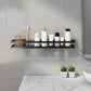 Frendorf | 2-teiliges Badregal aus mattschwarzem Metall Badezimmer-Hardware-Set