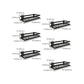 Frendorf | 2-teiliges Badregal aus mattschwarzem Metall Badezimmer-Hardware-Set