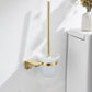 Frendorf | 2-teiliges Metall-Badaccessoire-Set Traditionelle WC-Bürste und Halter-Set