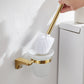 Frendorf | 2-teiliges Metall-Badaccessoire-Set Traditionelle WC-Bürste und Halter-Set
