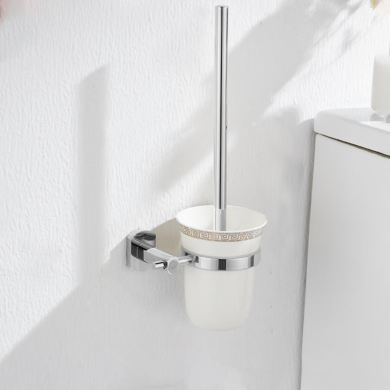 Frendorf | 2-teiliges Metall-Badaccessoire-Set Traditionelle WC-Bürste und Halter-Set