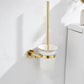 Frendorf | 2-teiliges Metall-Badaccessoire-Set Traditionelle WC-Bürste und Halter-Set