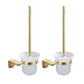 Frendorf | 2-teiliges Metall-Badaccessoire-Set Traditionelle WC-Bürste und Halter-Set