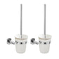 Frendorf | 2-teiliges Metall-Badaccessoire-Set Traditionelle WC-Bürste und Halter-Set