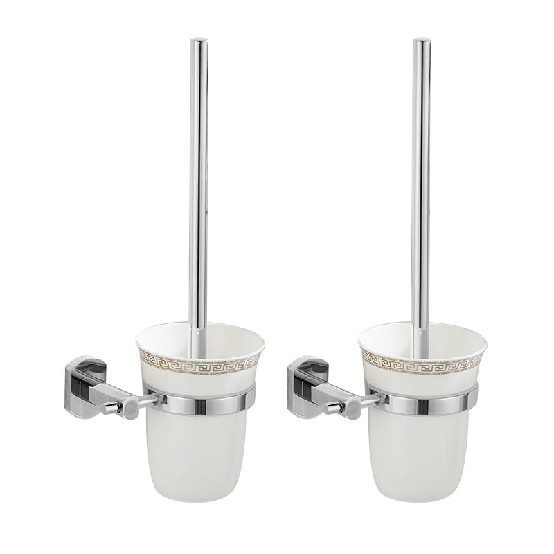 Frendorf | 2-teiliges Metall-Badaccessoire-Set Traditionelle WC-Bürste und Halter-Set