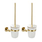 Frendorf | 2-teiliges Metall-Badaccessoire-Set Traditionelle WC-Bürste und Halter-Set