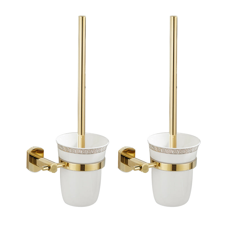 Frendorf | 2-teiliges Metall-Badaccessoire-Set Traditionelle WC-Bürste und Halter-Set