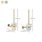 Frendorf | 2-teiliges Metall-Badaccessoire-Set Traditionelle WC-Bürste und Halter-Set