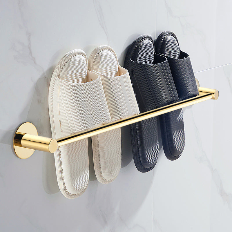 Frendorf | 2-teiliges Badezimmer-Zubehör-Set Modernes Edelstahl-Schlappenregal
