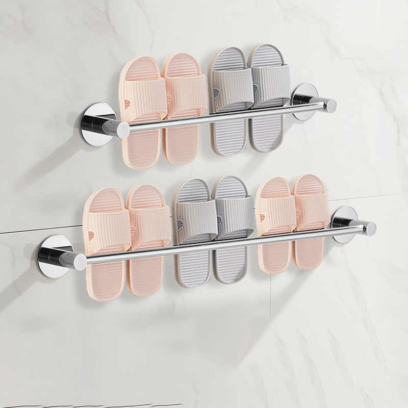 Frendorf | 2-teiliges Badezimmer-Zubehör-Set Modernes Edelstahl-Schlappenregal