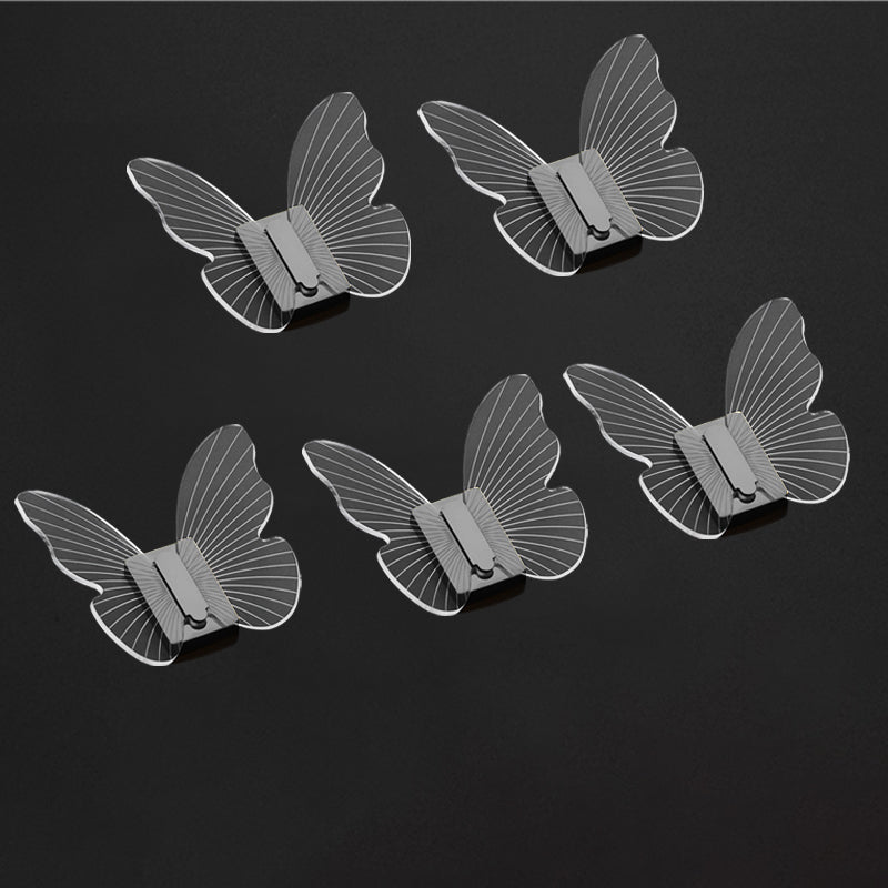 Frendorf | Modernes Messing-Badezimmer-Accessoire-Set Acryl Schmetterlings-Themen Bademantel-Haken