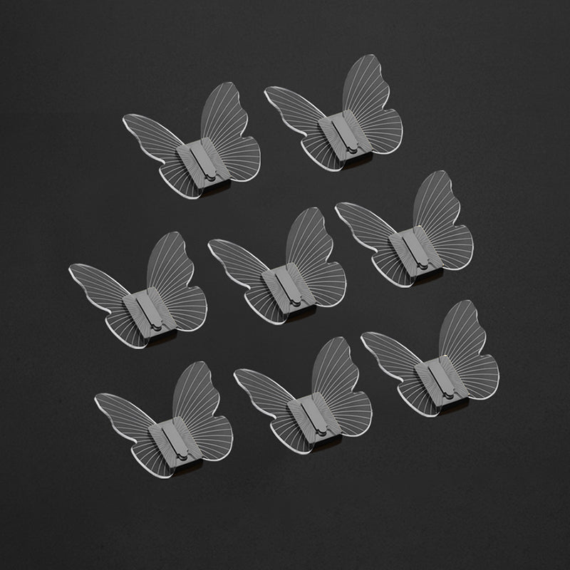 Frendorf | Modernes Messing-Badezimmer-Accessoire-Set Acryl Schmetterlings-Themen Bademantel-Haken