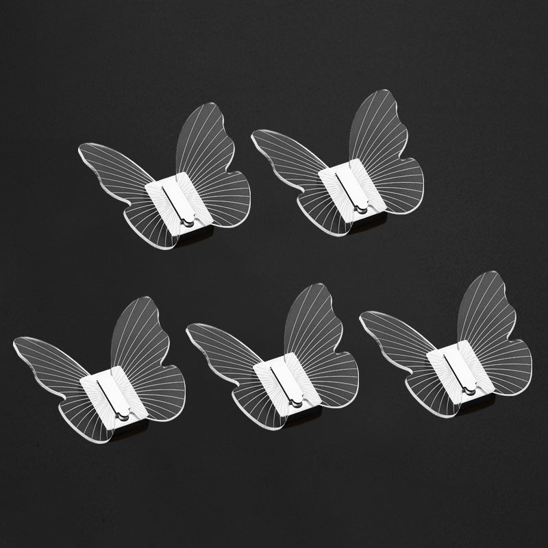 Frendorf | Modernes Messing-Badezimmer-Accessoire-Set Acryl Schmetterlings-Themen Bademantel-Haken
