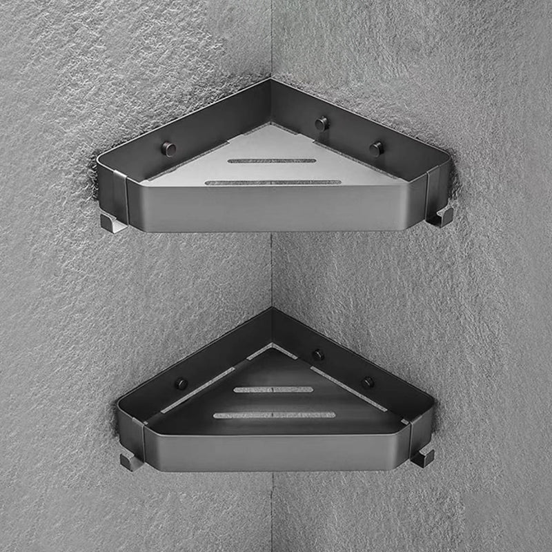 Frendorf | 2-teiliges Edelstahl-Badezimmerzubehör-Set 30 cm W Dreiecks-Badezimmerregal