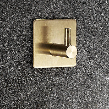 Frendorf | Modernes Badezimmerzubehör-Set Metall Kleiderhaken in poliertem Chrom/Gold