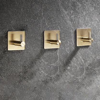 Frendorf | Modernes Badezimmerzubehör-Set Metall Kleiderhaken in poliertem Chrom/Gold