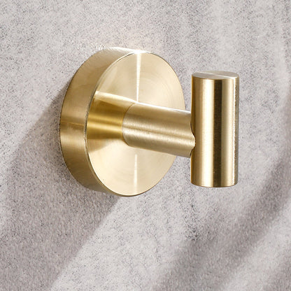 Frendorf | Modernes Badezimmerzubehör-Set Metall Kleiderhaken in poliertem Chrom/Gold