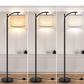 Stehlampe mit 3 Farbtemperaturen LED-Glühbirne, Stehlampe hohe industrielle Stehlampe Lesen für Schlafzimmer, Büro, weiße Lampenschirm enthalten