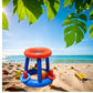 Frendorf | Aufblasbares Pool-Basketball-Set – Hoop, Ball und Ringe inklusive