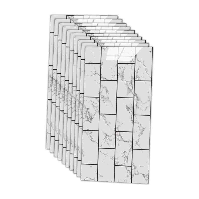 Frendorf | 12" x 24" Marmorierung Einzelplatte wasserdichte Spritzschutz Wandfliese für Badezimmer